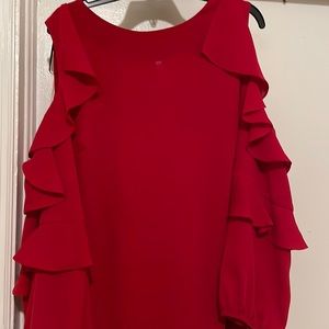 Red Blouse nwt smoke free home